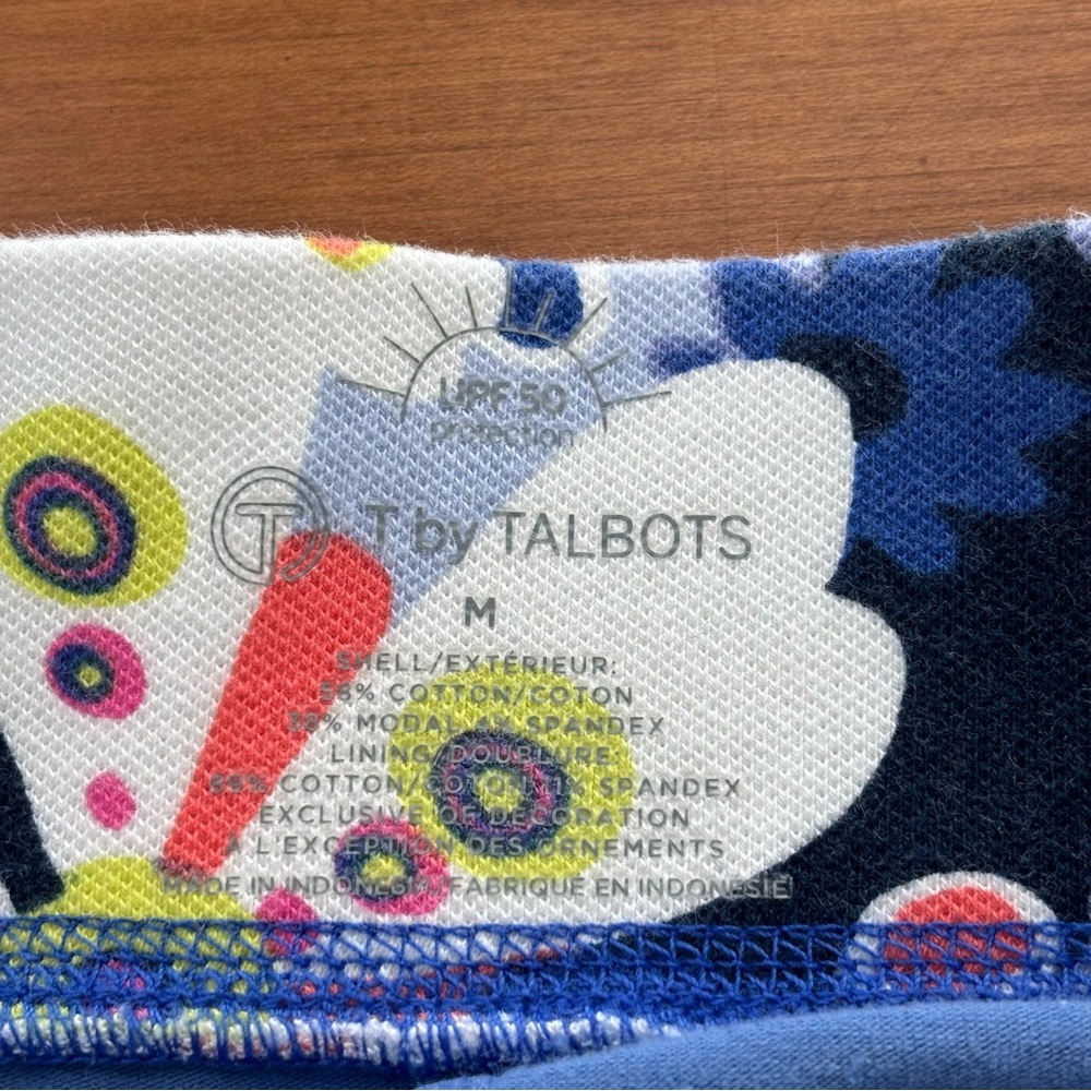 Talbots UPF Navy Floral Paisley Print Skort, Size Medium - Picture 13 of 14